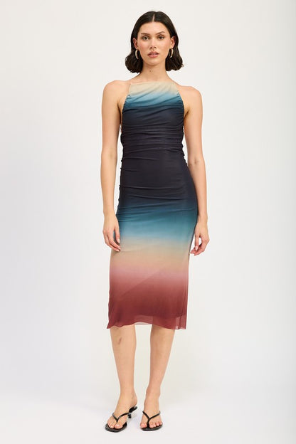 Dusk Halter Dress